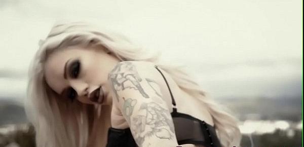  Alternative tattooed teen blonde gets fucked